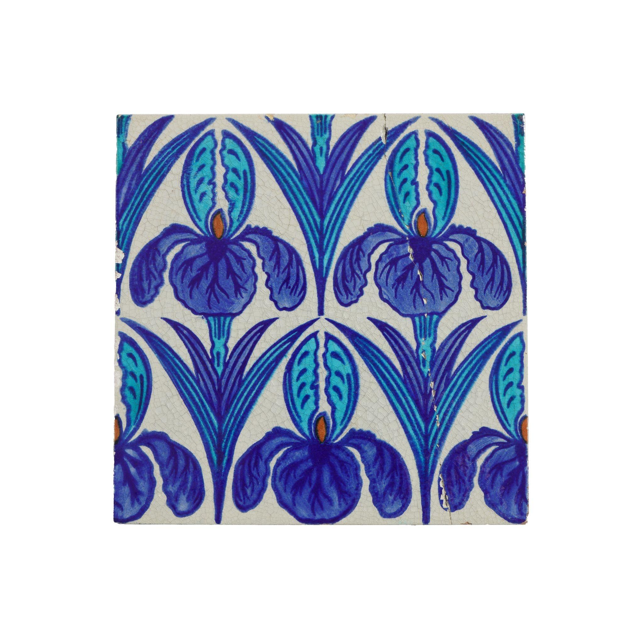 Set di 10 piastrelle in stile Art Nouveau 