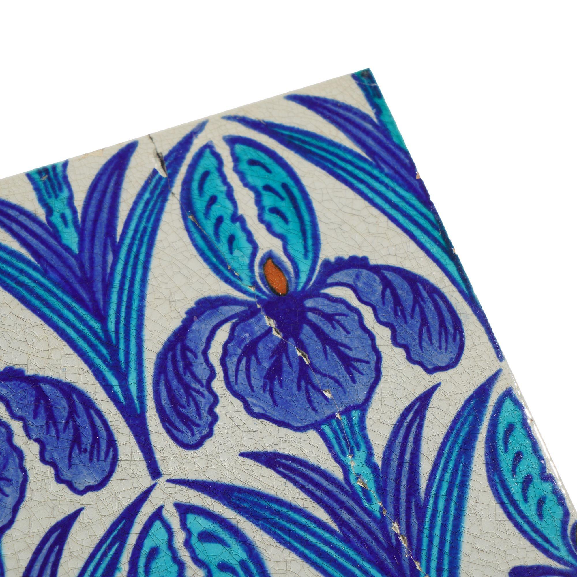 Set di 10 piastrelle in stile Art Nouveau 