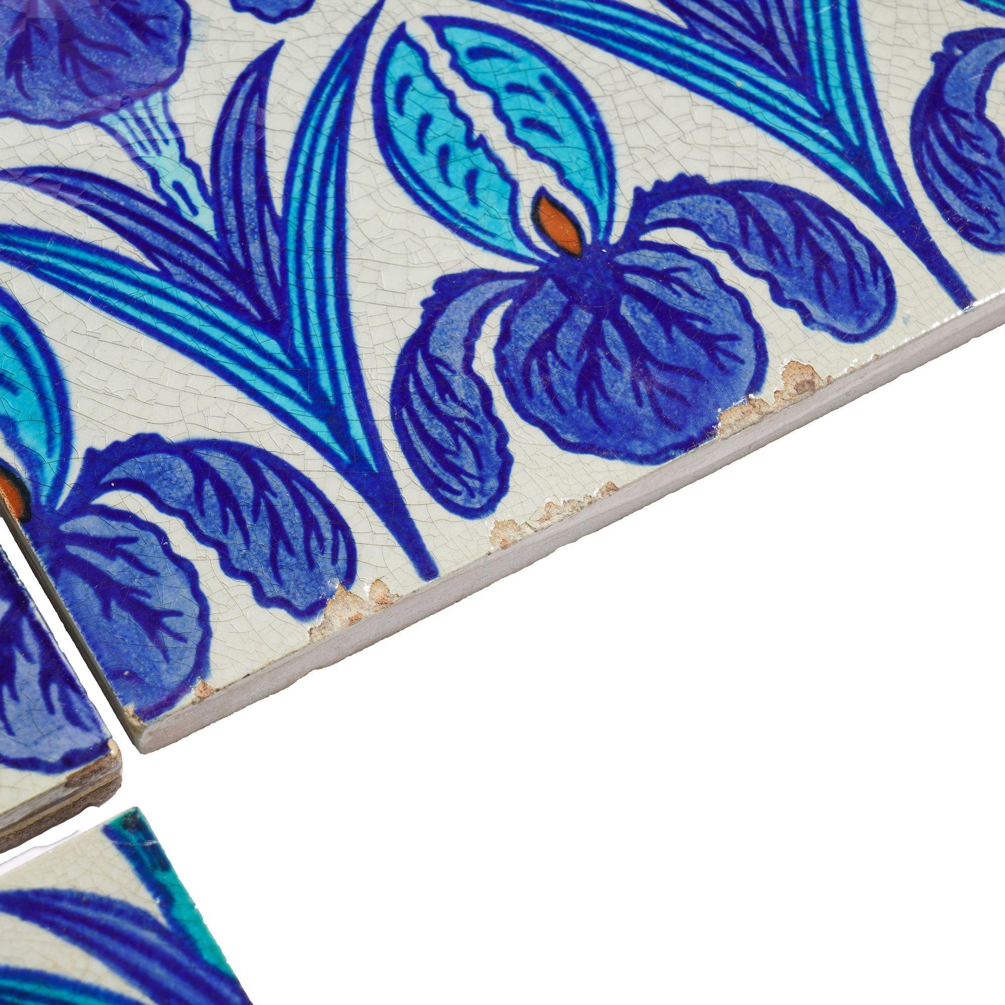 Set di 10 piastrelle in stile Art Nouveau 