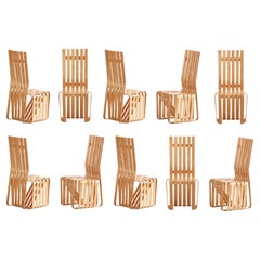 Set of 10 Frank Gehry "Crosscheck" Chairs for Knoll