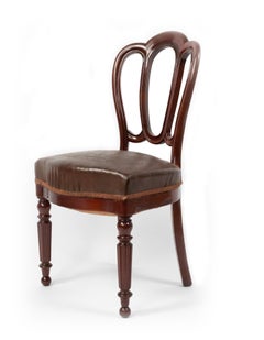 Set of 10 French Empire Mahogany Dining Chairs