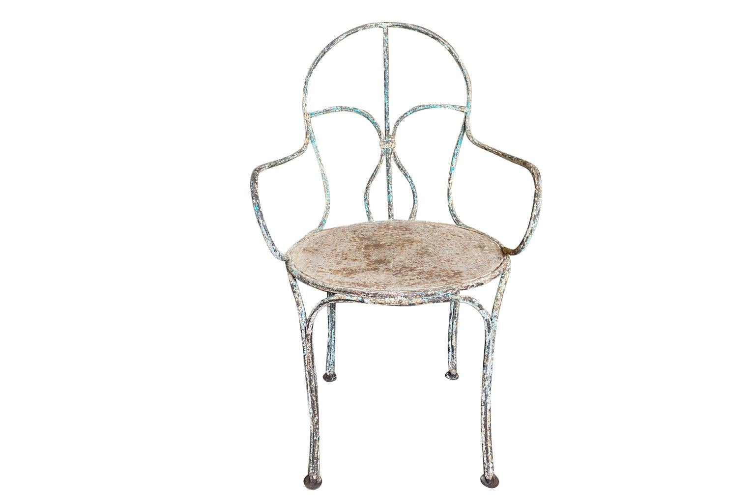 Set of 10 French Garden Dining Chairs 4