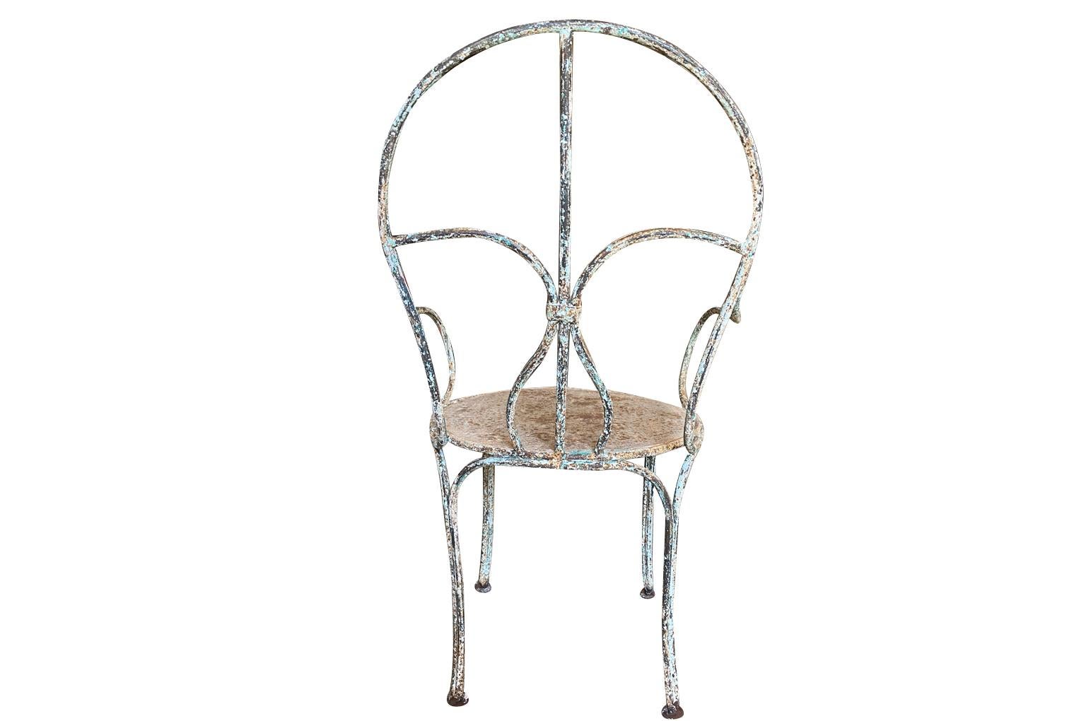 Set of 10 French Garden Dining Chairs 5