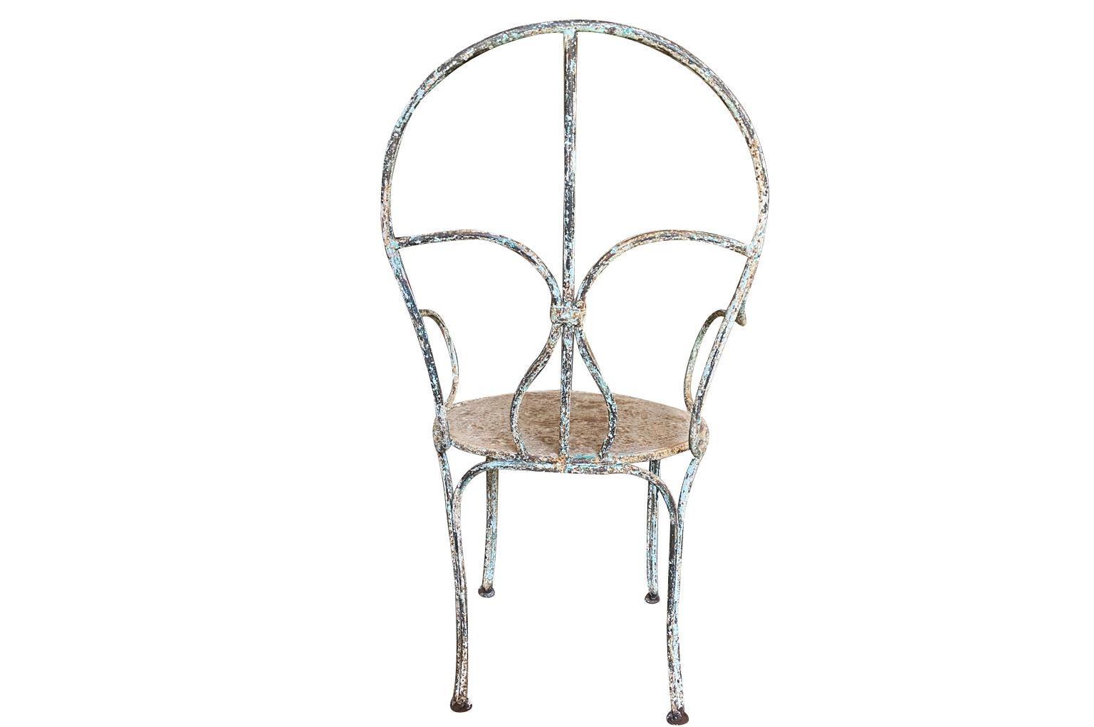 Set of 10 French Garden Dining Chairs at 1stDibs