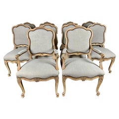 Set of '10' French Louis XV style Dining Chairs, circa 1930s