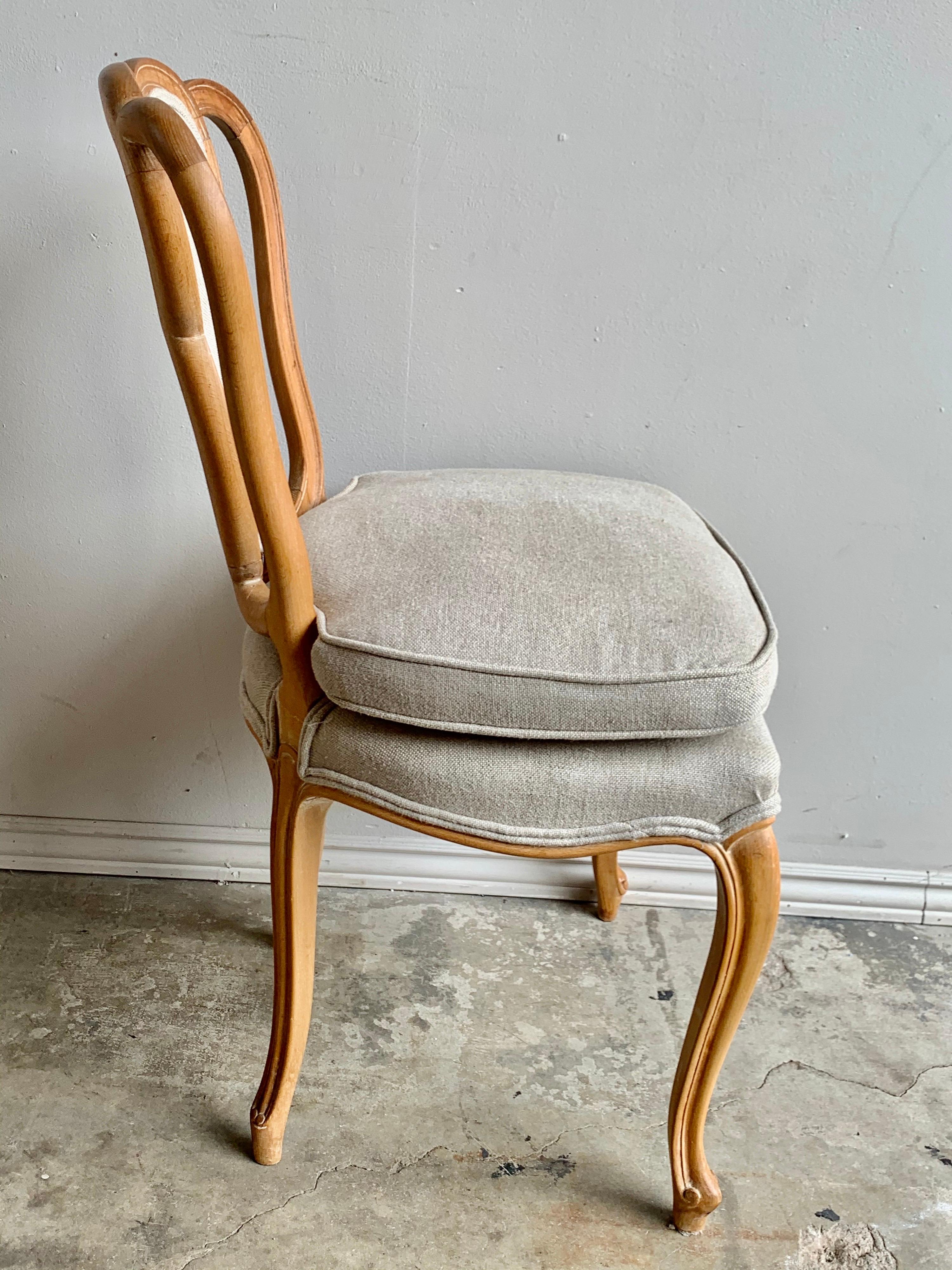 Bleached Set of 10 French Louis XV Style Dining Chairs