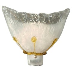 Set of 10 Frosted Murano Sconces