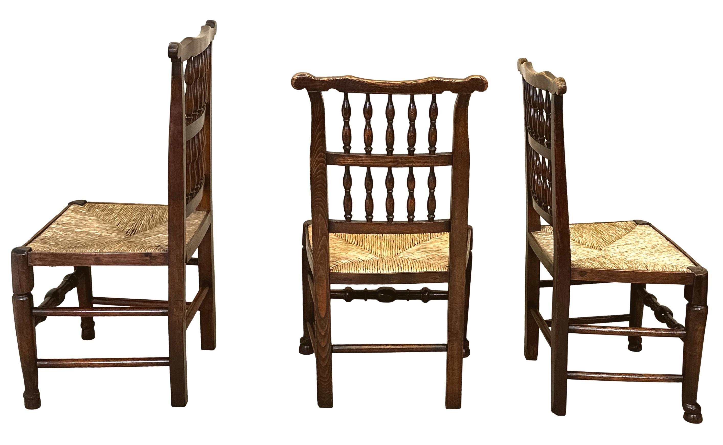 Set Of 10 Georgian Farmhouse Kitchen Dining Chairs For Sale 1