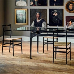 Set di 10 Gio Ponti 699 Superleggera di Cassina in nero