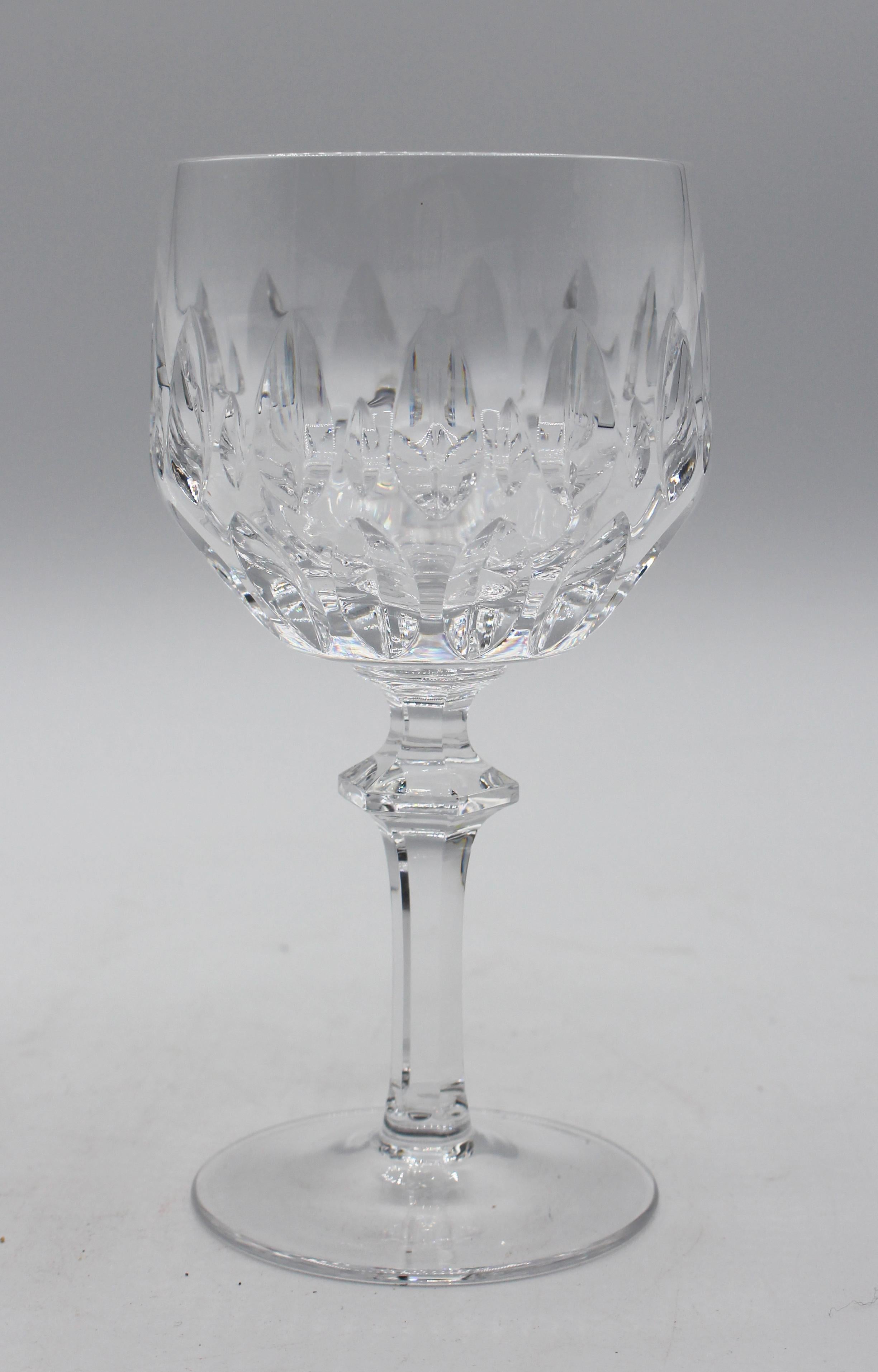 Victorian Set of 10 Glass Clarets by Nachtmann For Sale