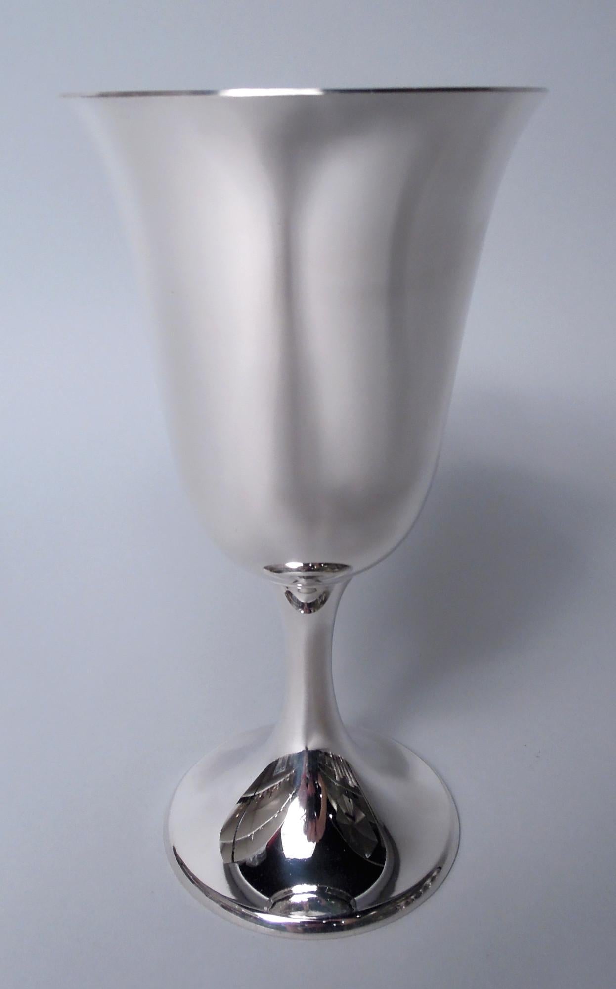 Satz von 10 Gorham Sterling Silber Kelche in 272 Puritan Muster (Colonial Revival)