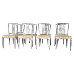 Set of 10 Gustavian Style Dining Chairs