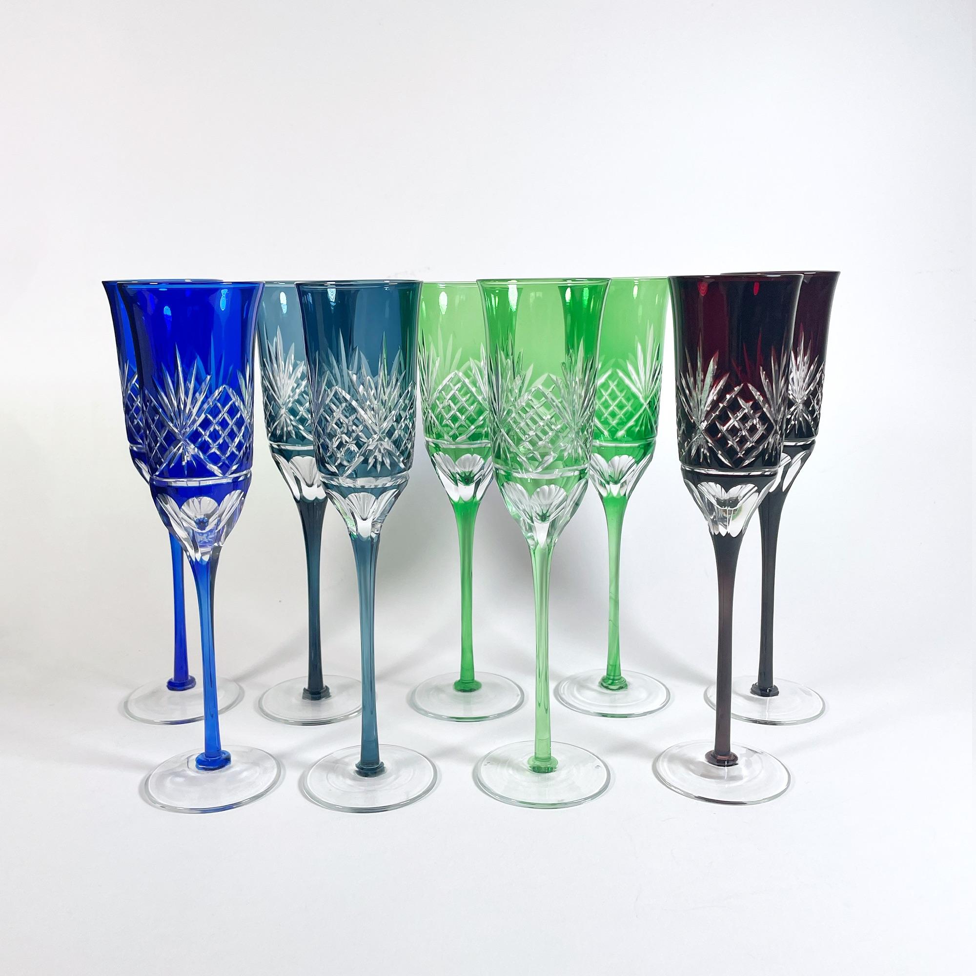 flûtes champagne cristal de bohême