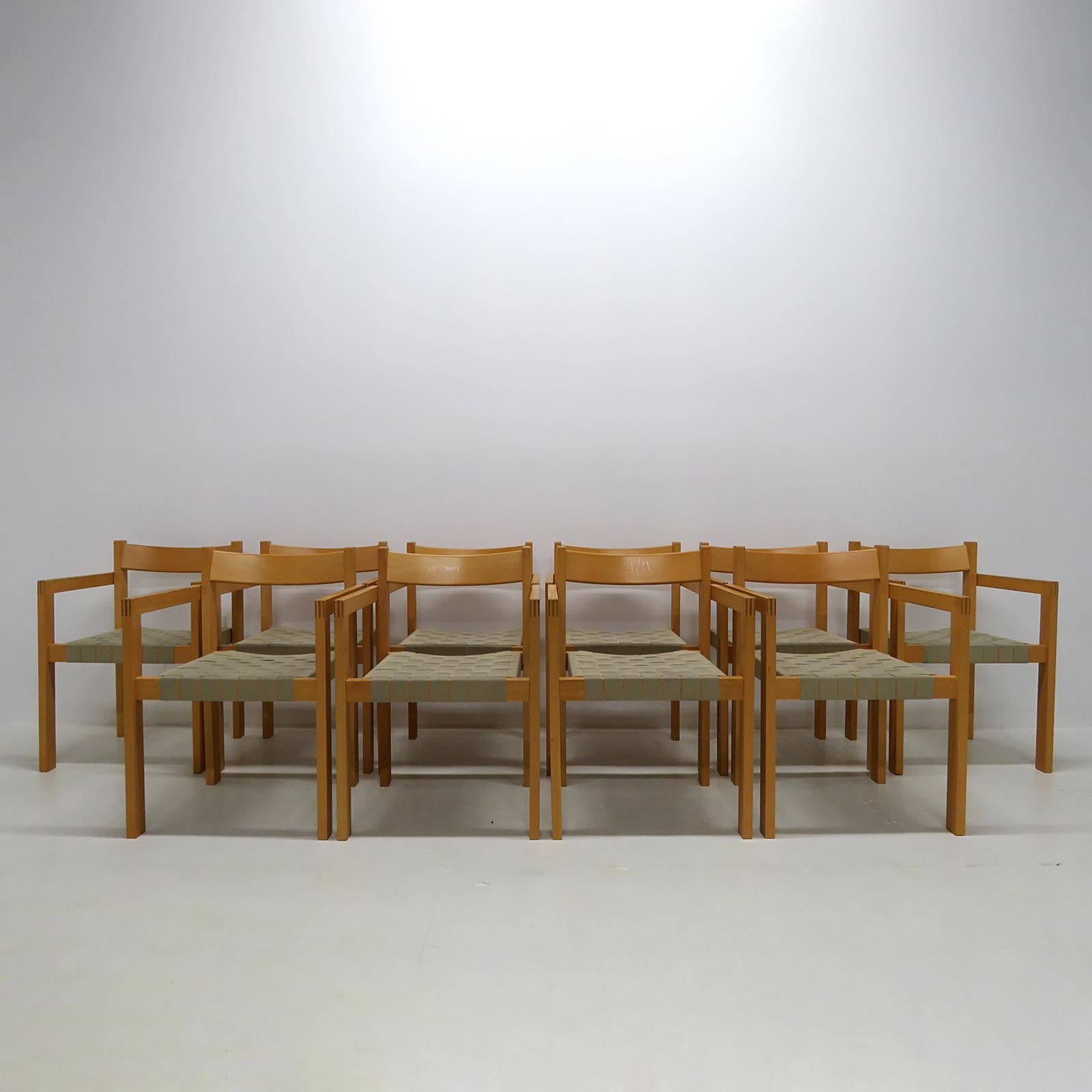 Set of 10 Hans Wegner Armchairs, 1970 For Sale 1
