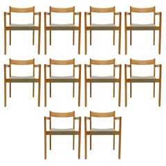 Ensemble de 10 fauteuils Hans Wegner, 1970