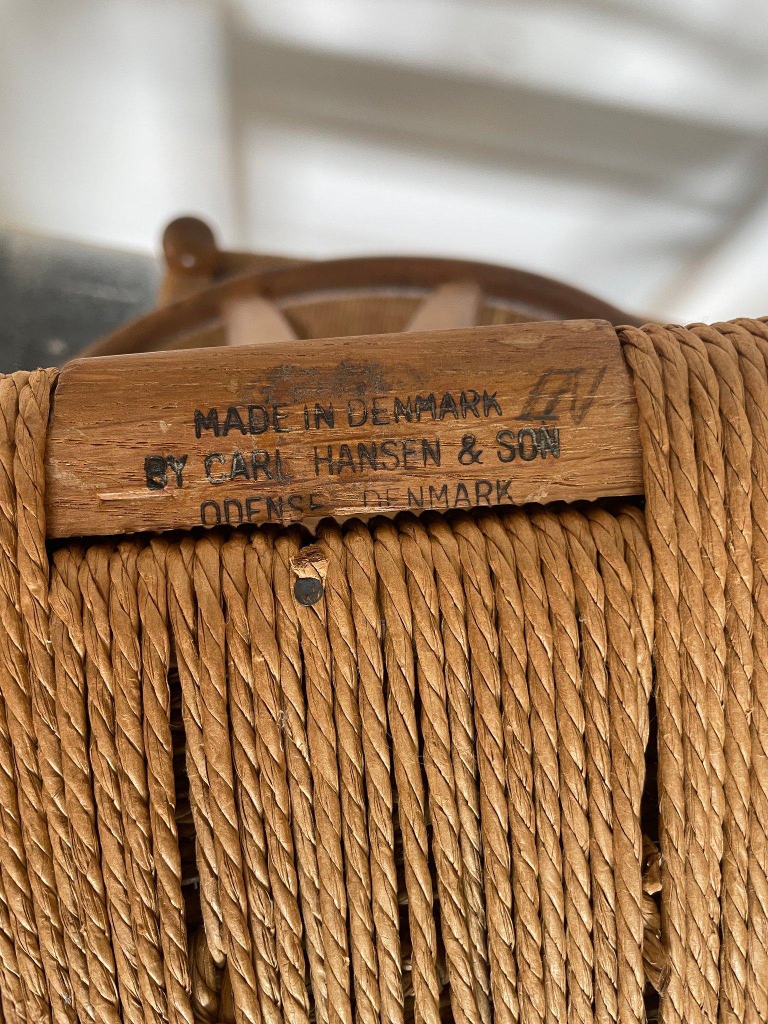 Quercia Set di 10 sedie Hans Wegner Wishbone in Oak, anni '50 circa in vendita