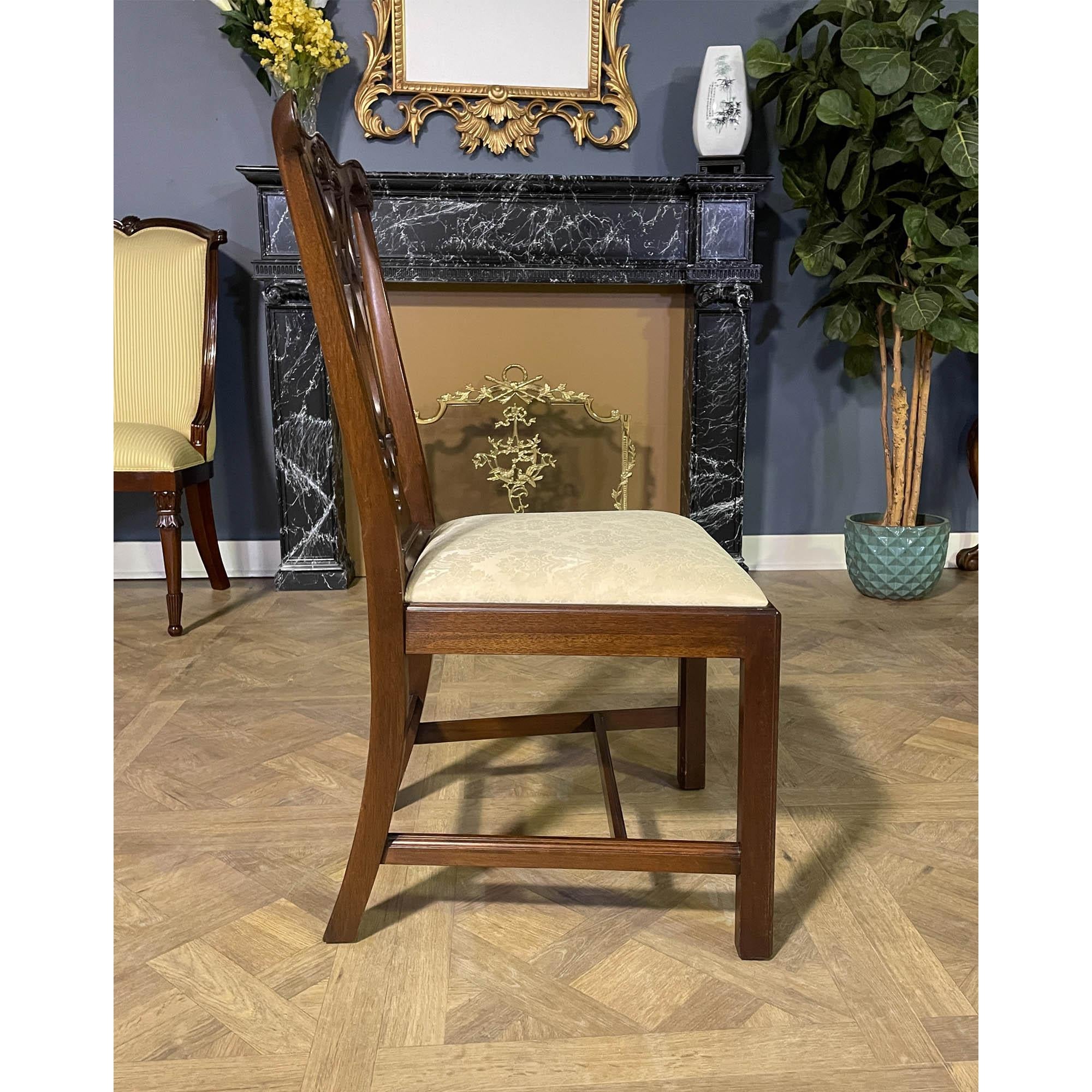 Mahogany Set of 10 Henkel Harris Vintage Dining Chairs For Sale