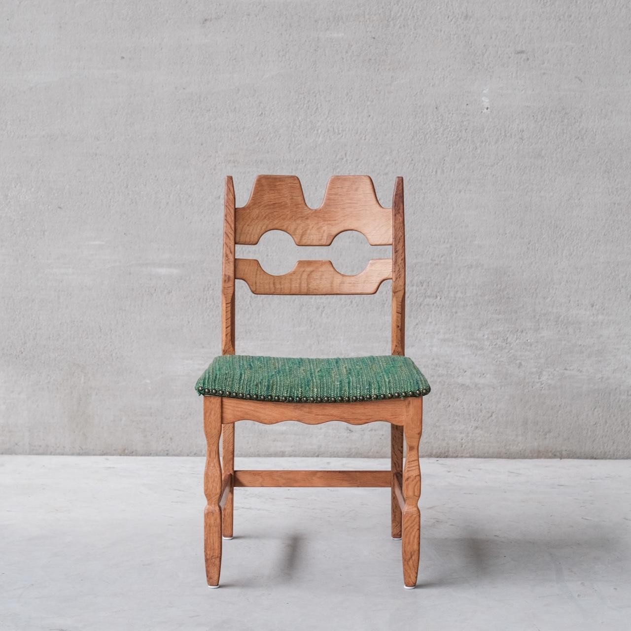 Set of 10 Henning 'Henry' Kjaernulf Oak Razor Mid-Century Dining Chairs 2