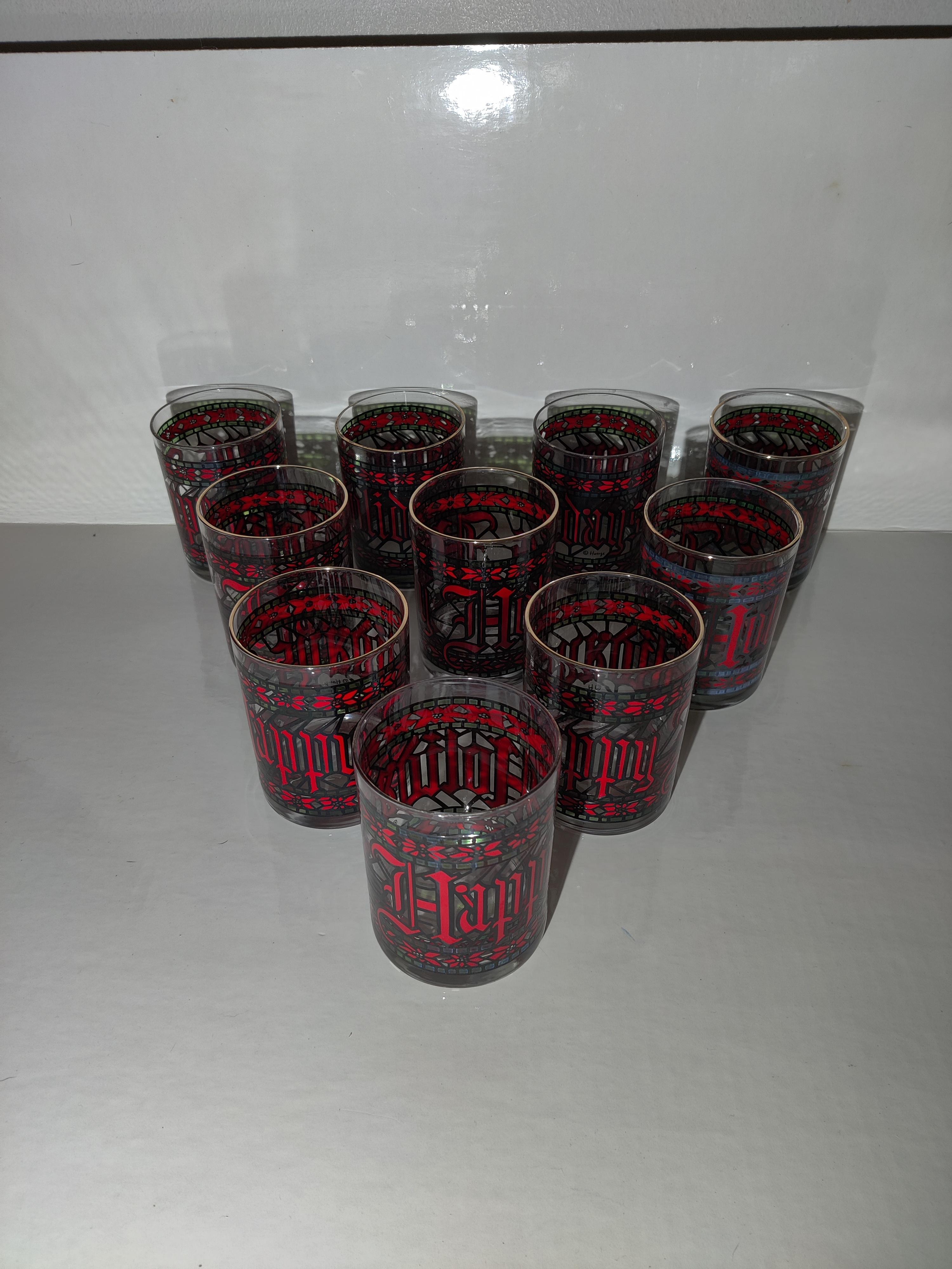 Set of 10 Houze Happy Holiday Stained Glass Design Tumblers
Ready for the holidays.