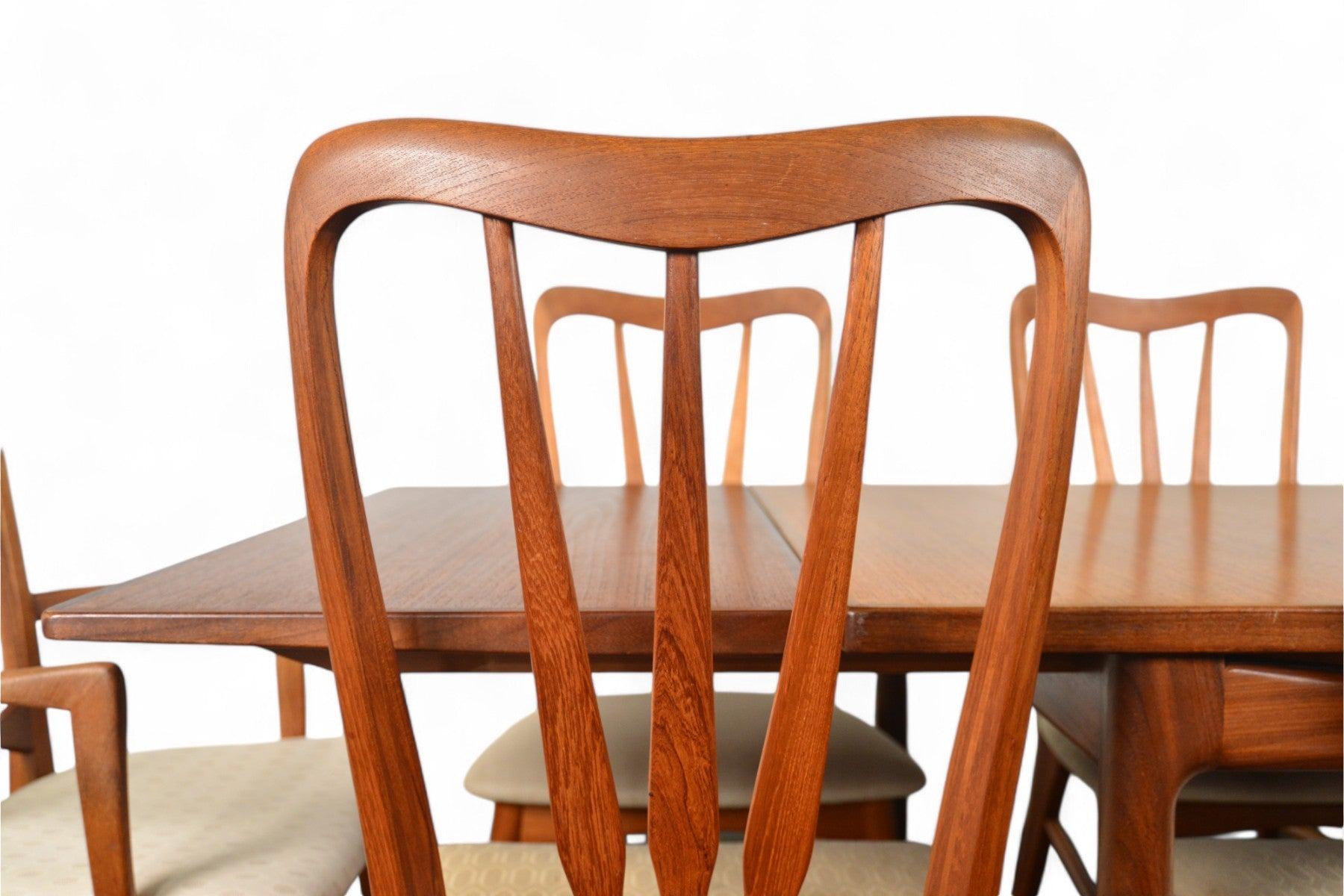 Set of 10 Ingrid Highback Dining Chairs by Niels Koefoed For Sale 5