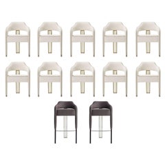 Set of 10 Invicta II Chair + 2 Invicta II Bar Stool