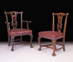 Set of 10 Irish 19th Century Mahogany Dining Chairs by James Hicks of Dublin