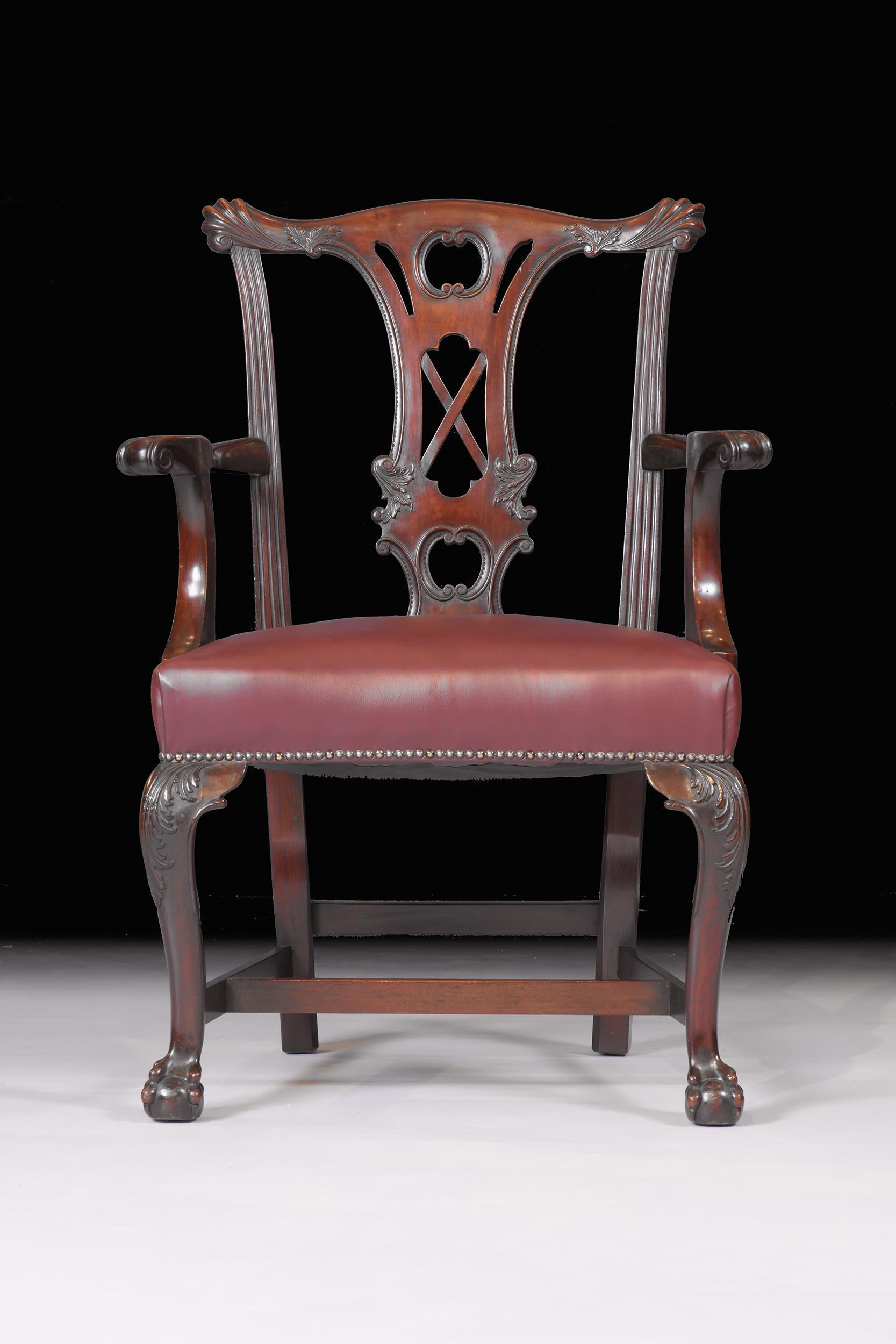 Georgian Set of 10 Irish 19th Century Mahogany Dining Chairs by James Hicks of Dublin For Sale