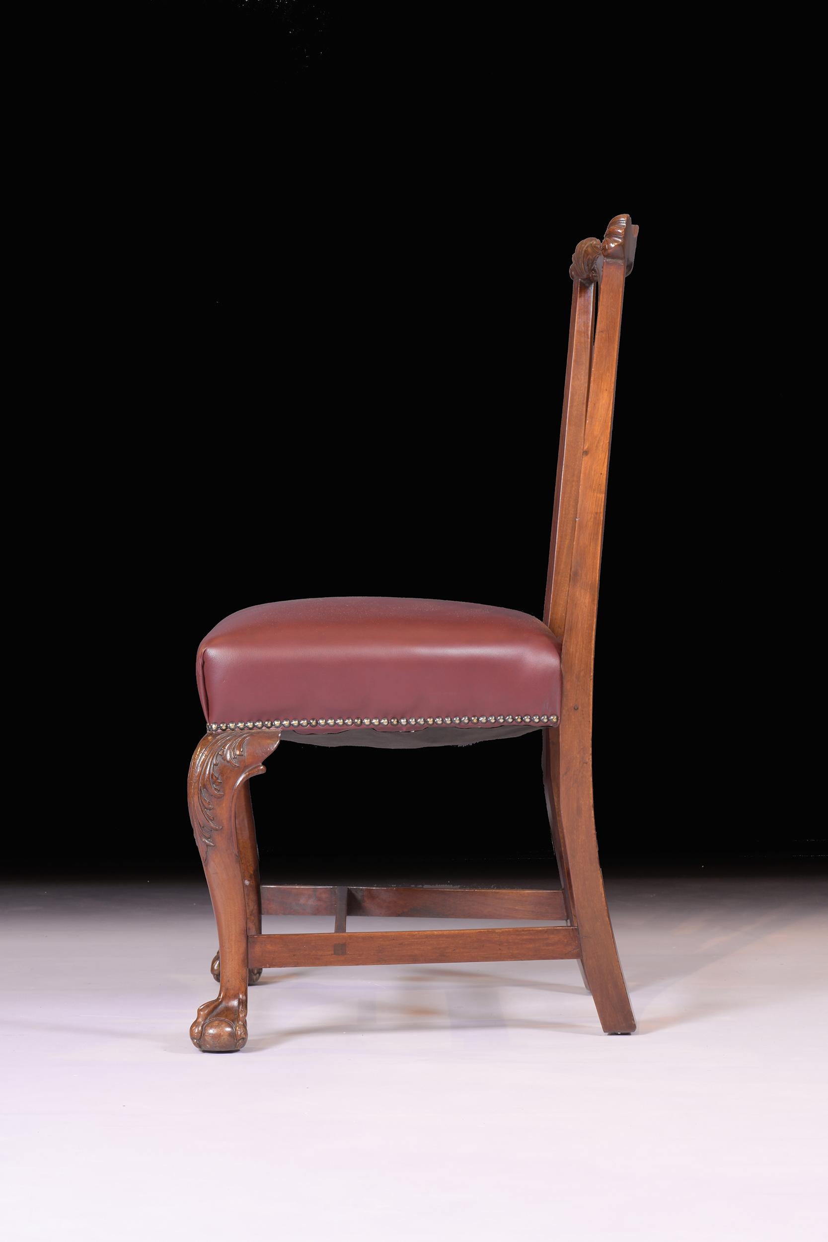 Set of 10 Irish 19th Century Mahogany Dining Chairs by James Hicks of Dublin For Sale 4