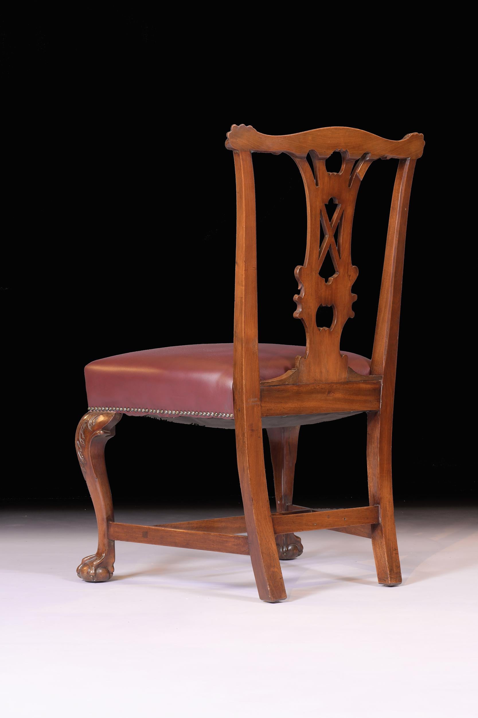 Set of 10 Irish 19th Century Mahogany Dining Chairs by James Hicks of Dublin For Sale 6