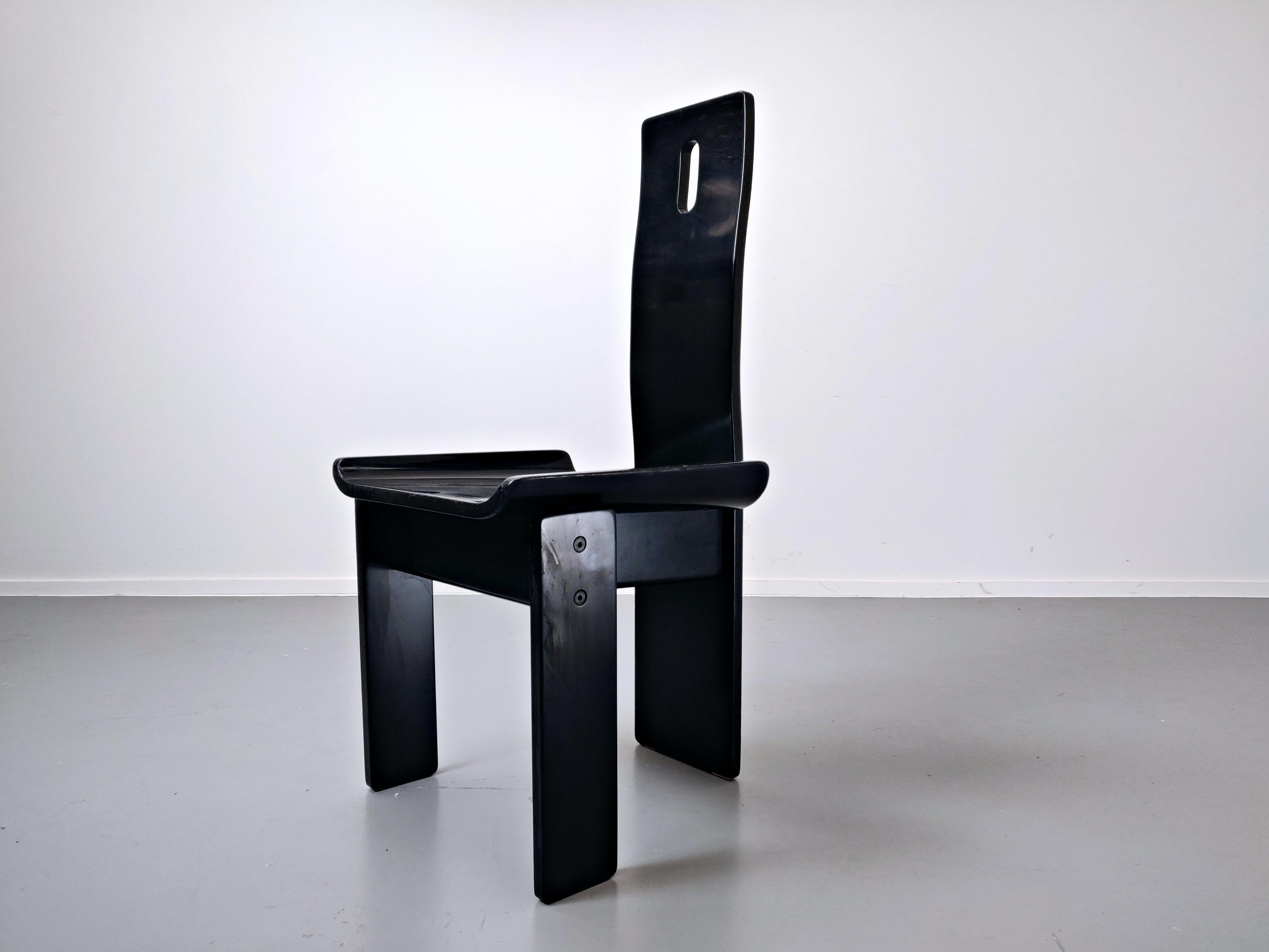 Italian Set of 10 Mid-Century Modern Diago Chairs by Edoardo Landi, Italy, 1960s
