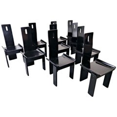 Set of 10 Mid-Century Modern Italian Chairs, 1960s