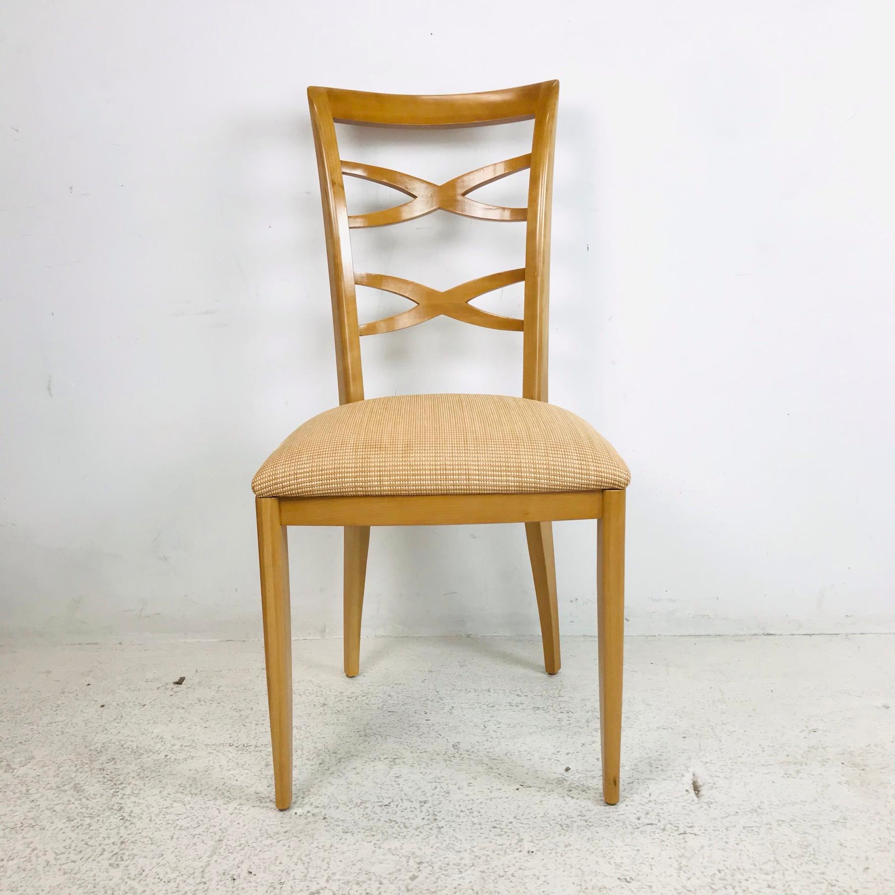 American Set of 10 Custom Dining Chairs in the Style of Jan Showers