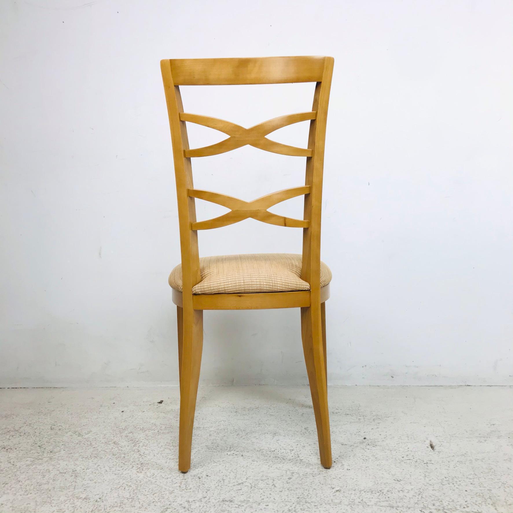 Wood Set of 10 Custom Dining Chairs in the Style of Jan Showers
