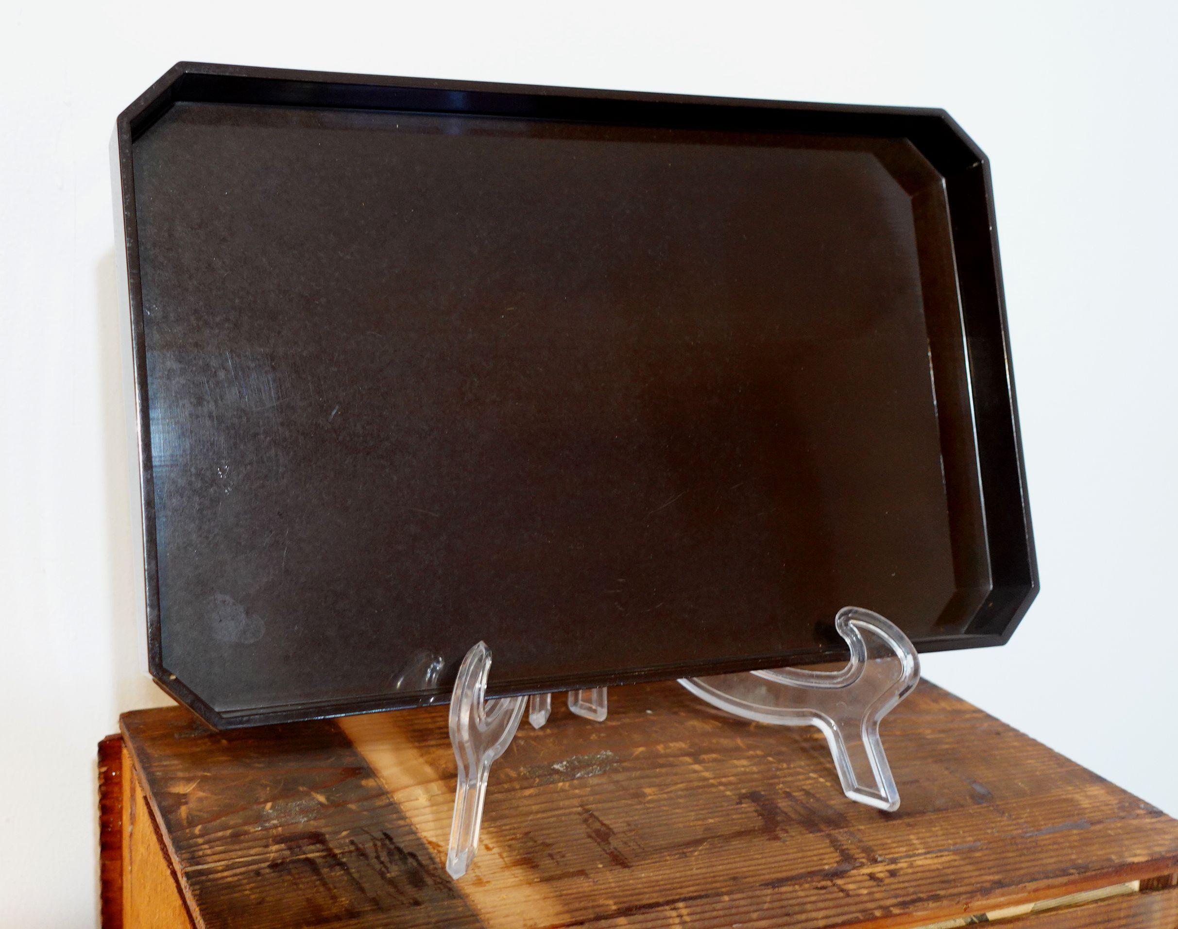 Hand-Crafted Set of 10 Japanese Lacquer Trays, Meiji 36, Circa 1903 For Sale