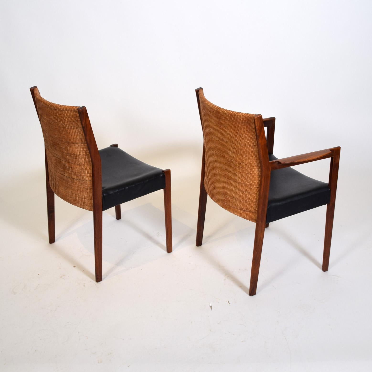 Set of 10 Jens Risom Dining Chairs for Risom Design 1960's 2