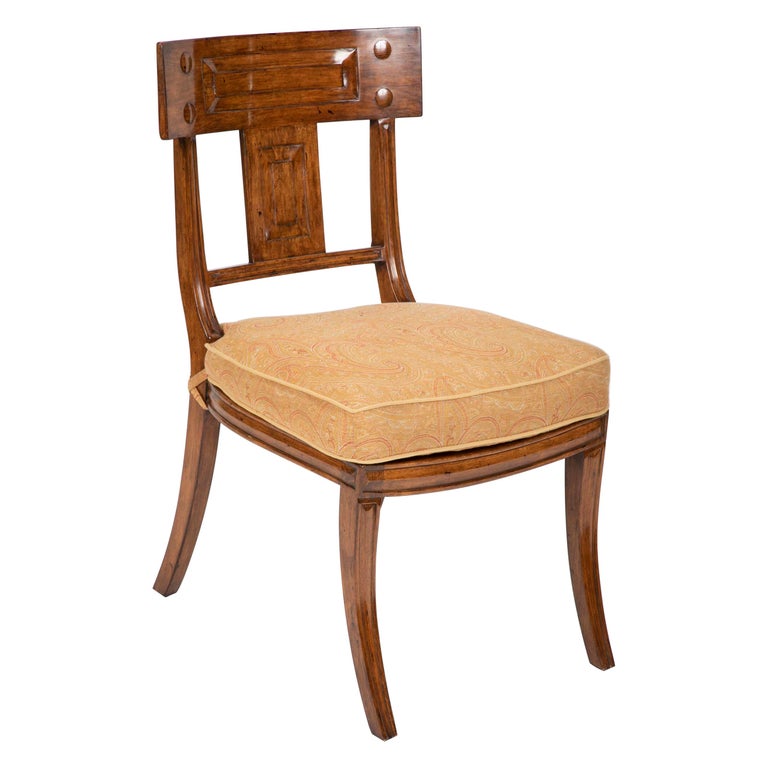 Set of 10 Klismos Dining Chairs by Michael Taylor at 1stDibs