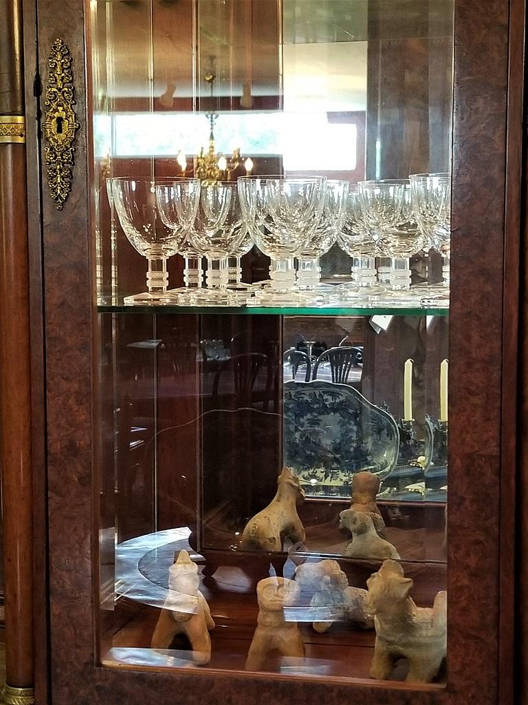 20th Century Set of 10 Lalique Argos Wine Goblets