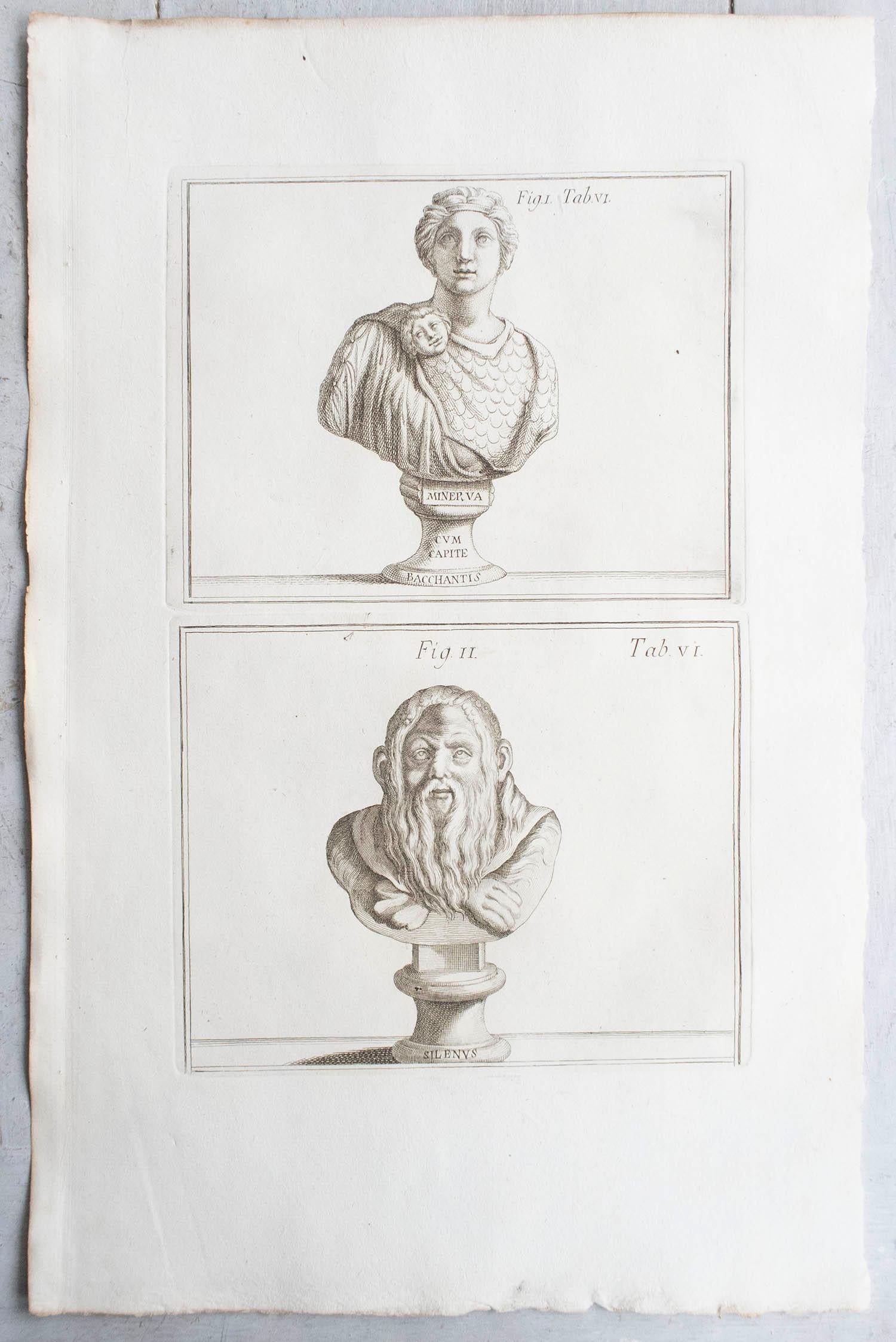 Set of 10 Large Scale Original Antique Grand Tour Prints. Rome, 1776 1