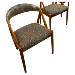 Set of 10 light oak chairs by Kai Kristiansen