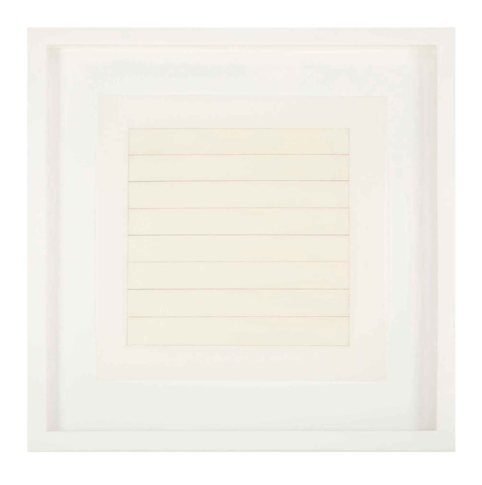 Modern Set of 10 Lithographs after Drawings by Agnes Martin