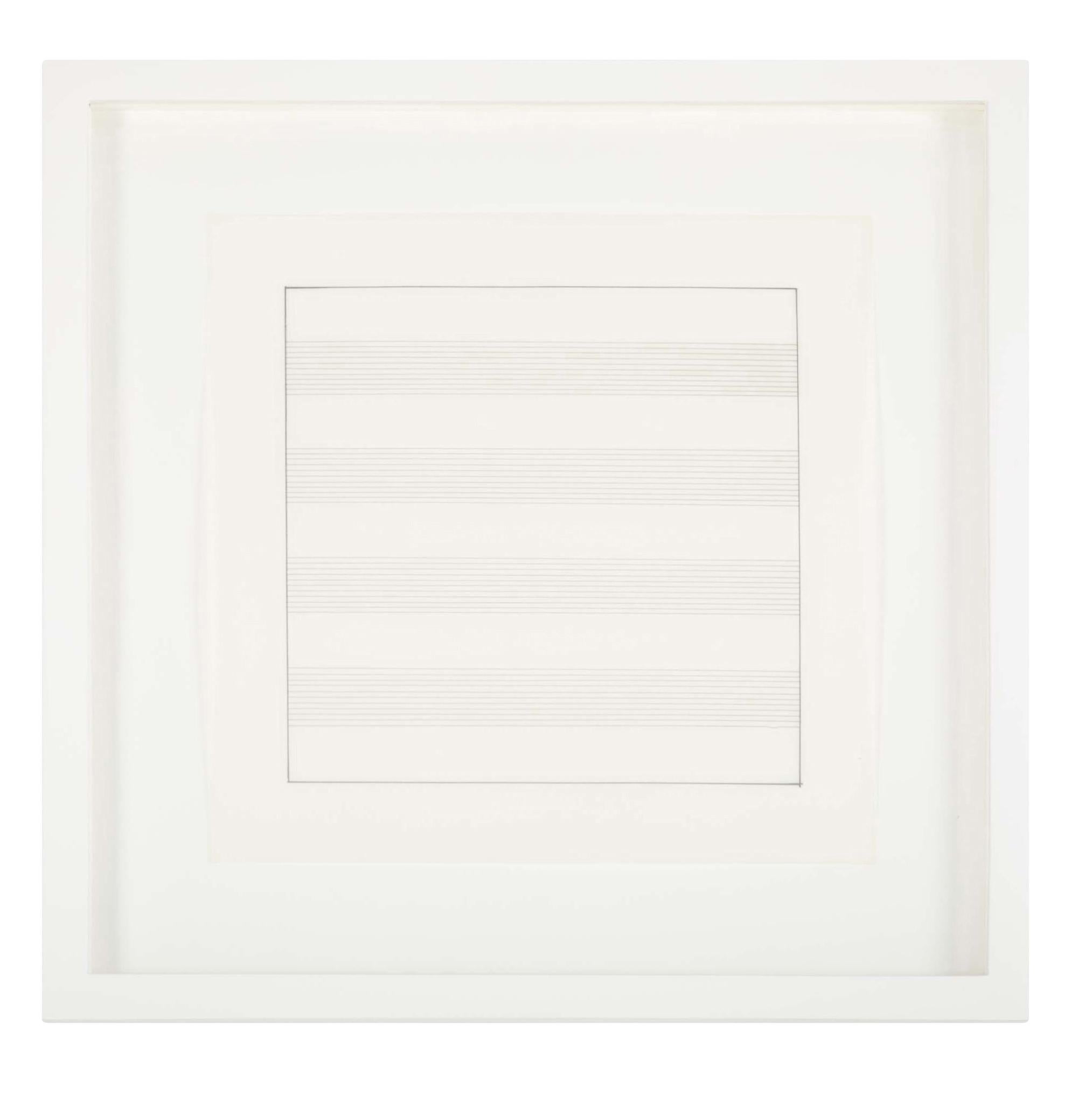 Dutch Set of 10 Lithographs after Drawings by Agnes Martin