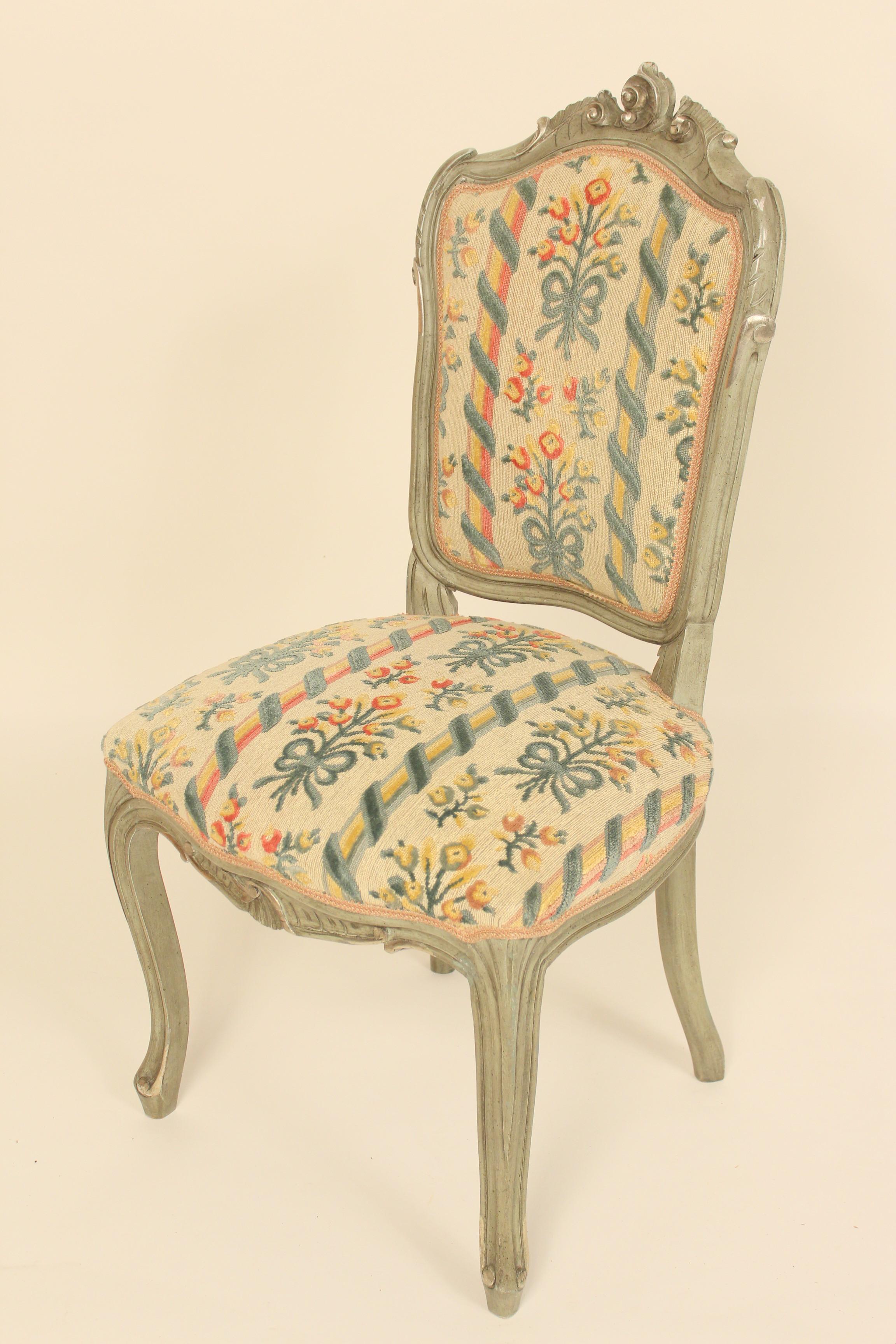 Set of 10 Louis XV Style Dining Room Chairs In Good Condition In Laguna Beach, CA