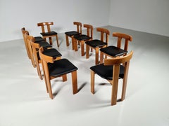 Set of 10 Luigi Vaghi Dining Chairs for Former, Italy, 1960s