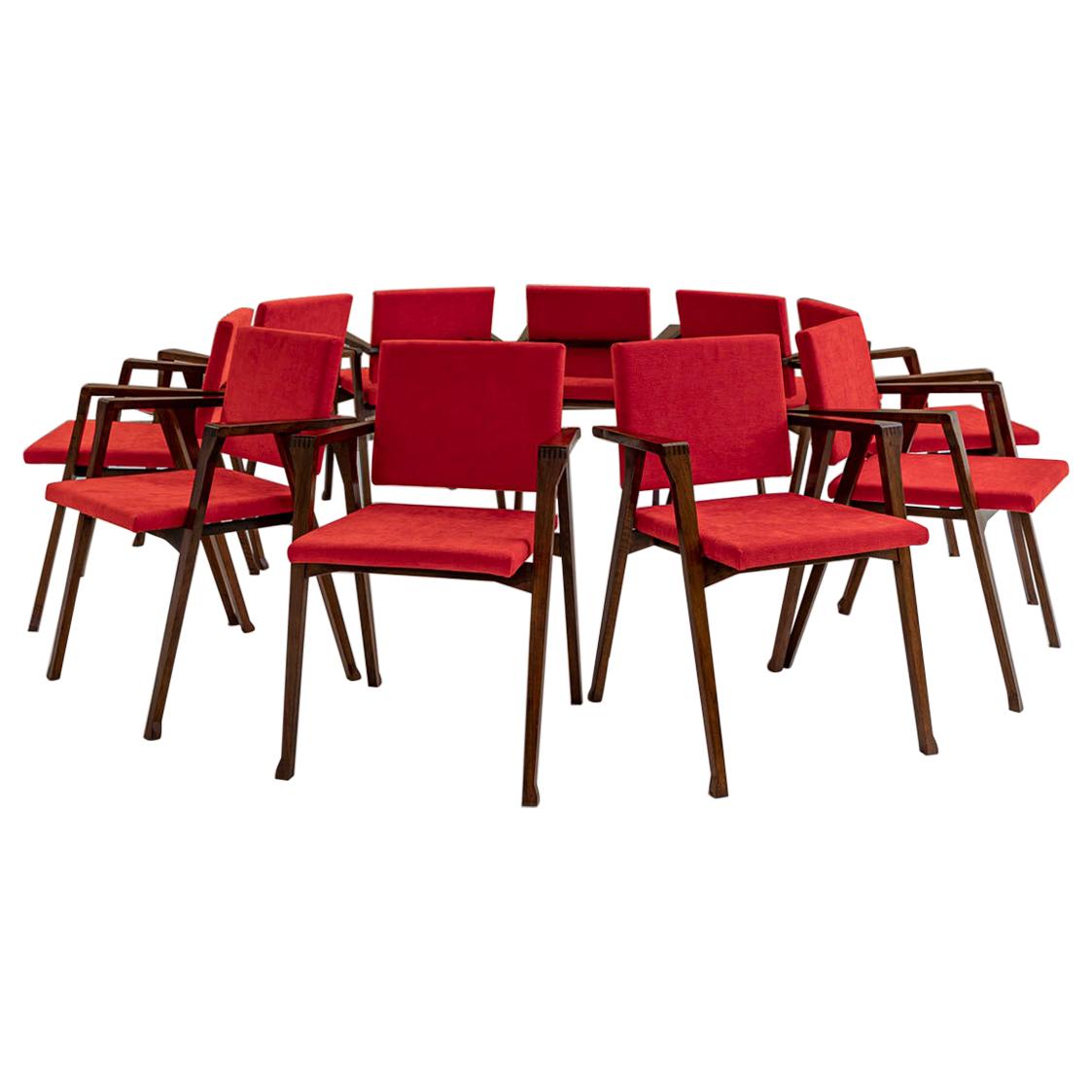 Set of 10 Luisa Chairs by Franco Albini