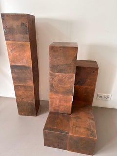 10er-Set magnetischer Kupferwürfel von Paul Kelley, britisches Design