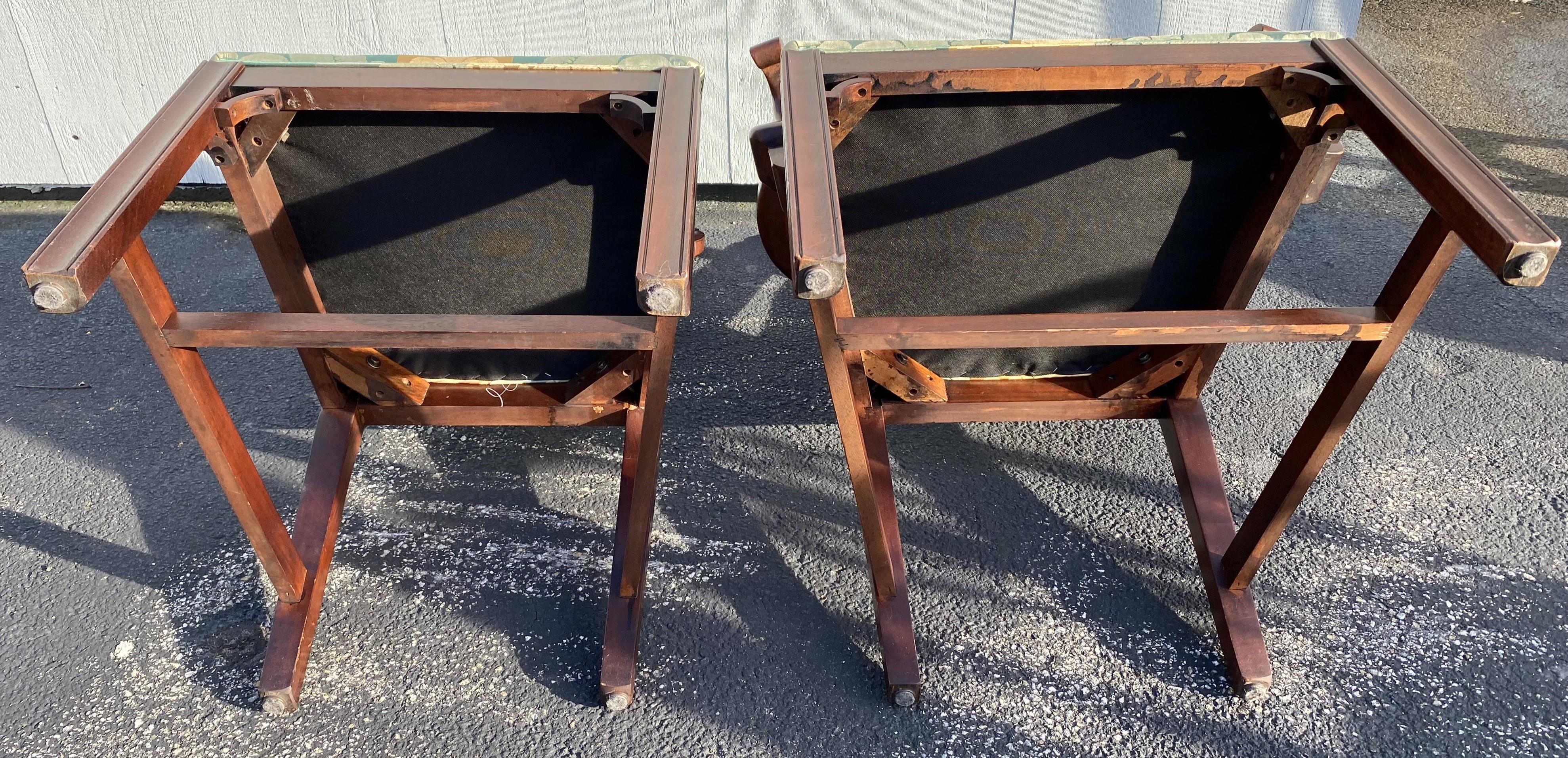 Set of 10 Mahogany Chippendale Style Dining Chairs 6