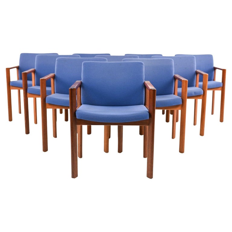 Set of '10' Mahogany Dining Armchairs by Sorø Stolefabrik, c. 1980's