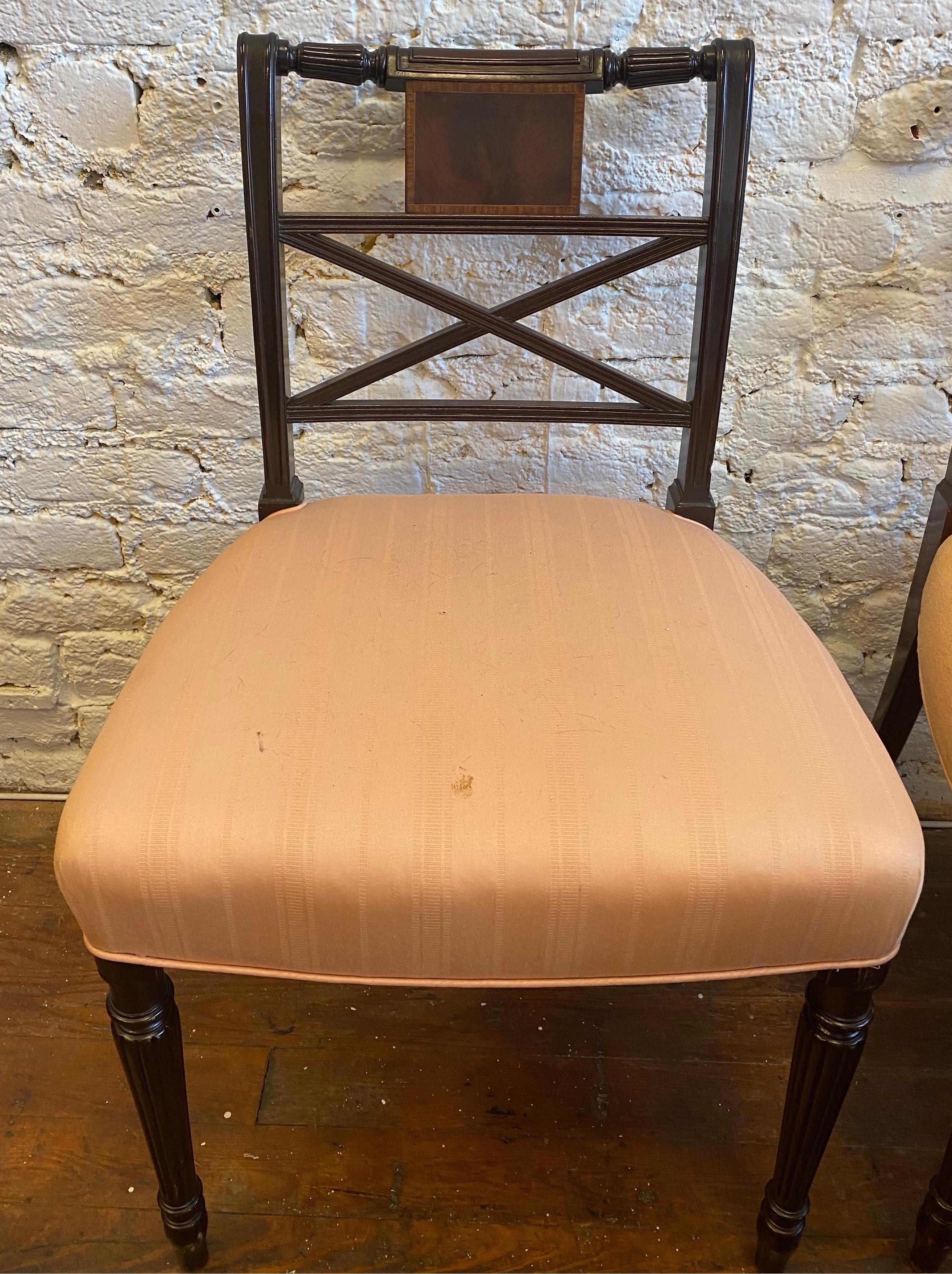 Set of 10 Mahogany Dining Chairs In Good Condition In Charleston, SC