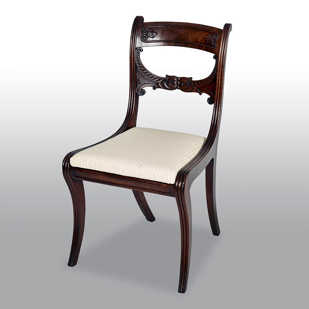 Set of 10 Mahogany Regency Period Dinning Chairs 7