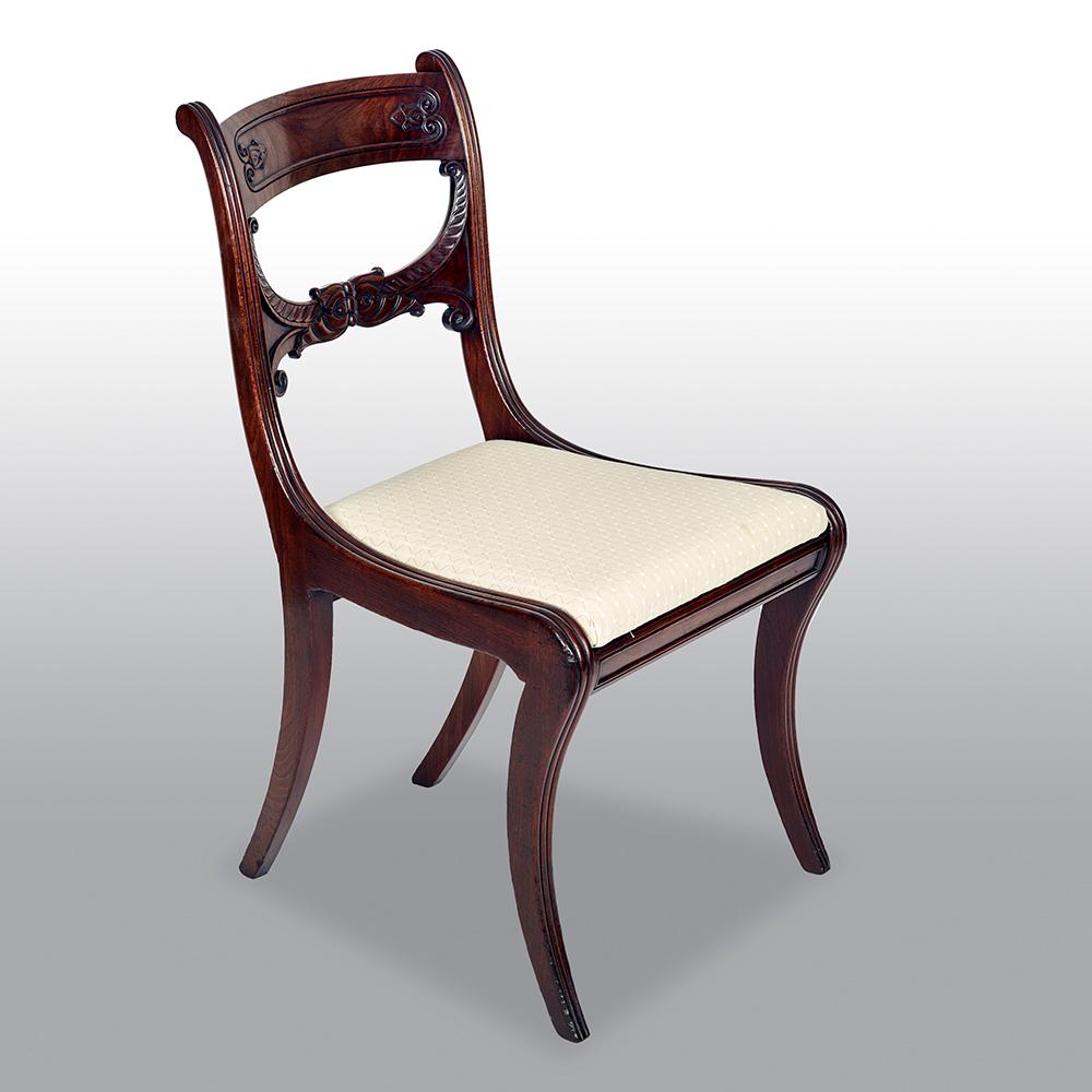 Set of 10 Mahogany Regency Period Dinning Chairs 4